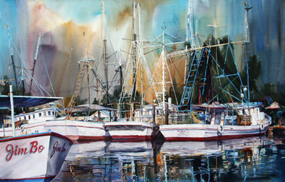 "Trawlers at Rest"
